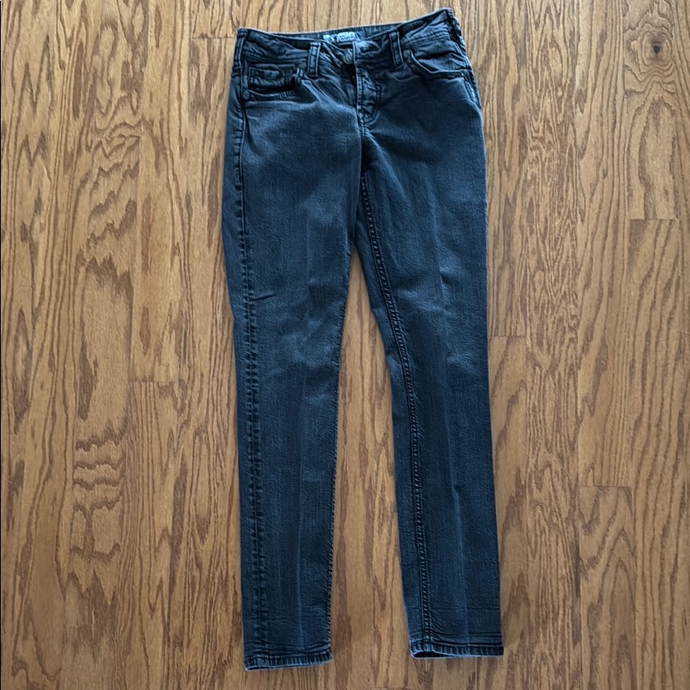 Silver Jeans Women's Dark Gray Skinny Jeans